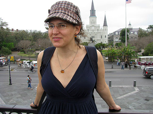 Adriana at Jackson Square, New Orleans, Feb. 28, 2009.