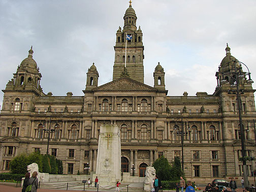 The seat of power in Glasgow, Town Hall, quite a building!