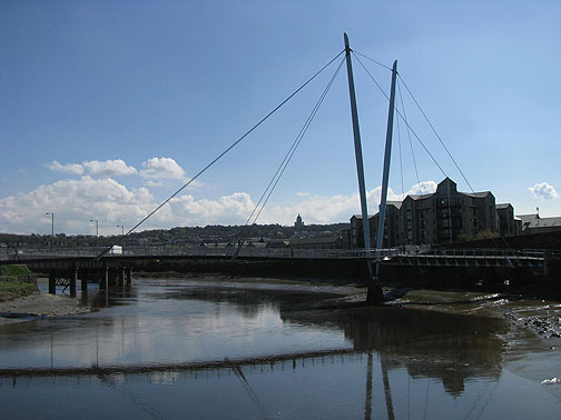 Lancaster's Millennium Bridge for peds and bikes.