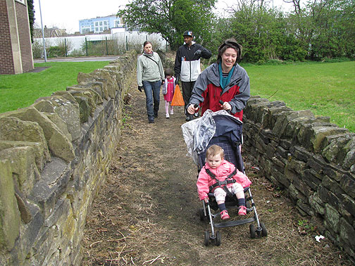 The old path that once connected villages, now a forgotten back way inside Bradford.