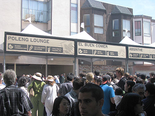 The food vendors capped their wares at $8, and a number of participants were well-known, upscale restaurants, from Absinthe and Slanted Door to Delfina.