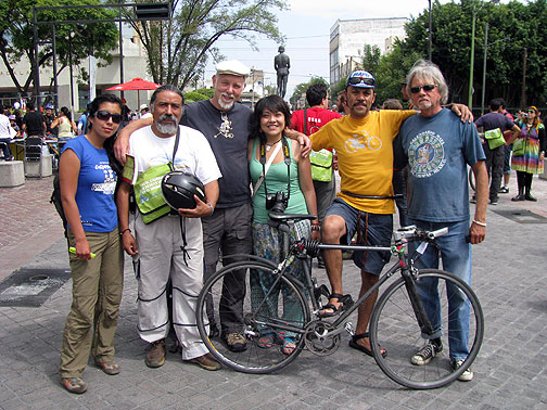 Heleana (Quito, Ecuador), Jorge (Aguascalientes, Mexico), Mariana (Mexico City), me, Jesus (Mexico City) and Bob (Ensenada and Oakland).