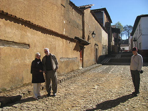 My parents and me lurking off to the side in Patzcuaro... what colors!