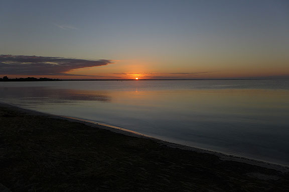 Dawn over the Bay of Pigs.