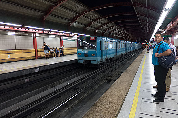 Had to try out the local subway of course. It intelligently uses the same system as Paris with rubber wheels to hold down the noise, and to make the system much easier to maintain, expand, etc.