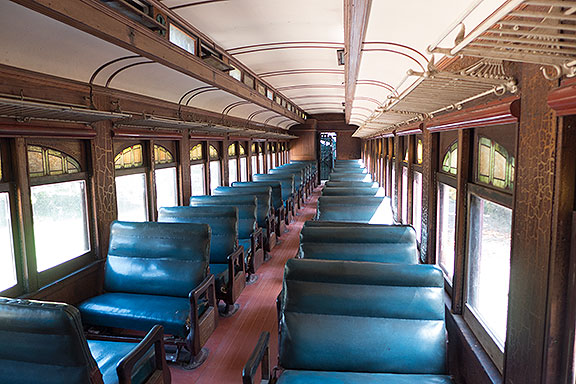 You can even visit the inside of an old luxurious passenger car.