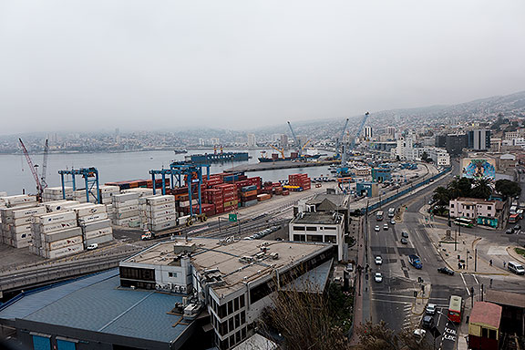 Valpo has a thriving container port.